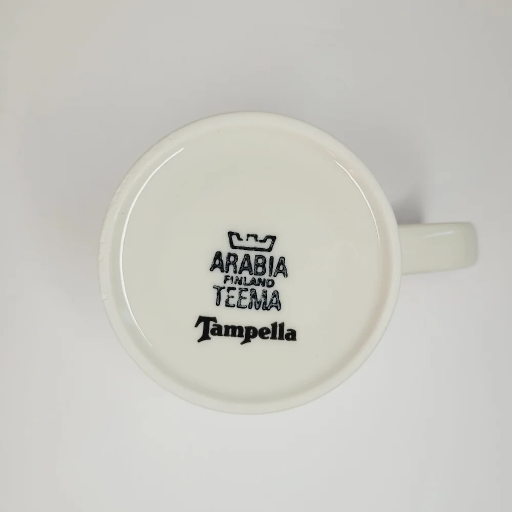 Arabia Finland Teema Ceramic Mug Coffee Rare Minimalist Simple Tea Collector Fun